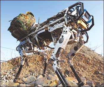 美軍將制造能負重45公斤的機器狗(附圖)