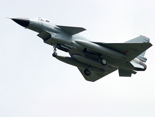 圖文：編號10的我軍殲十戰(zhàn)機(jī)
