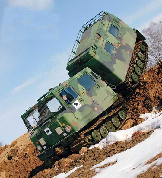 瑞典軍方增購52輛Bv206S型裝甲全地形車(圖)