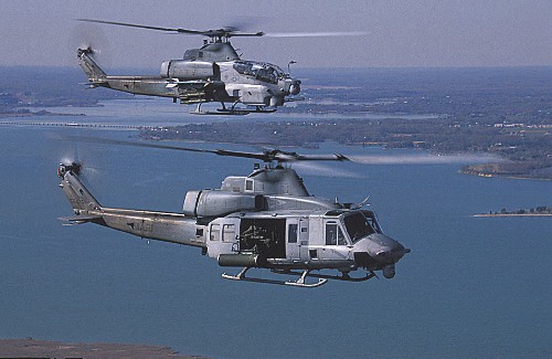 美陸戰(zhàn)隊今年將接收4架AH-1Z與UH-1N直升機(圖)