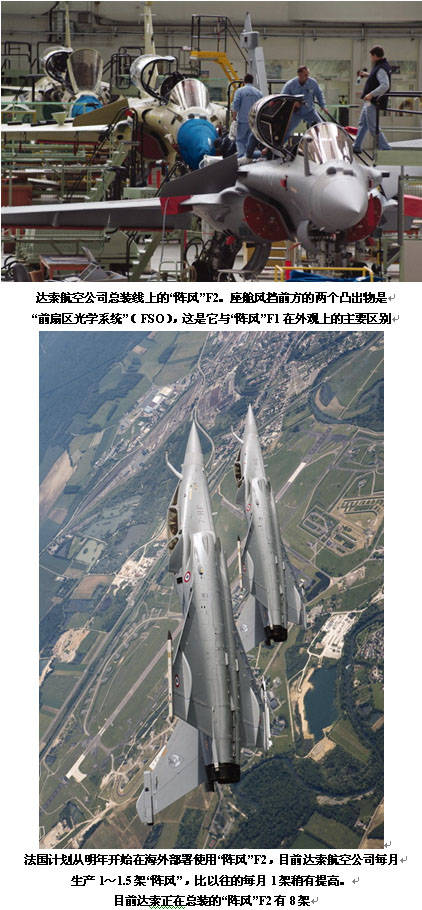 法國空軍F2標(biāo)準(zhǔn)陣風(fēng)戰(zhàn)機形成初步作戰(zhàn)能力(圖)