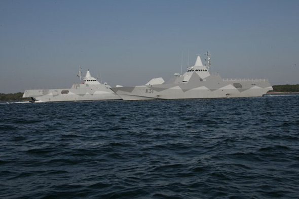 圖文：瑞典海軍兩艘維斯比級隱形導彈艇