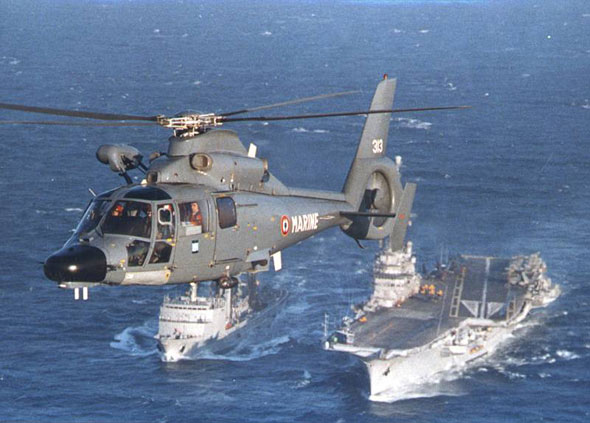 圖文：在法國海軍服役的美洲獅AS565MB直升機